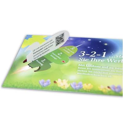 Türchenkarte Design-Großpostkarte (Rakete)