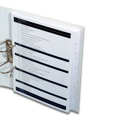 08-fach Register mit Unterregister