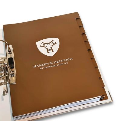 10-fach Register mit abgeschrägten Taben