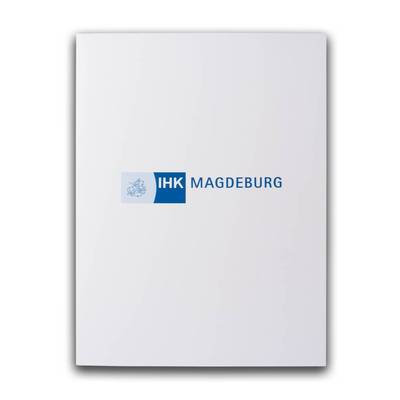 IHK Marburg Mappe mit blauen Aufdruck