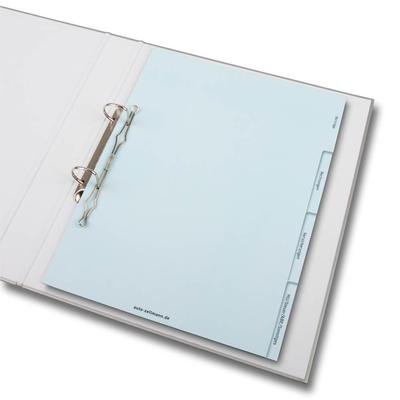 Register 04-fach für Auslieferungsordner