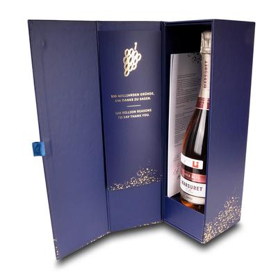 Sekt-Flaschen-Box mit Magnet