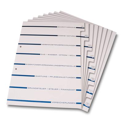 Register 8-fach für Bauerwerb und Bauverwaltungen