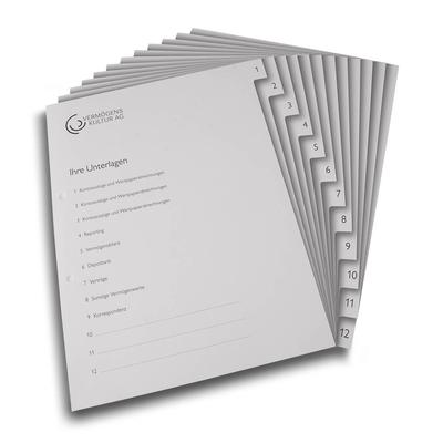 Register 12-fach  Vermögenserwaltung