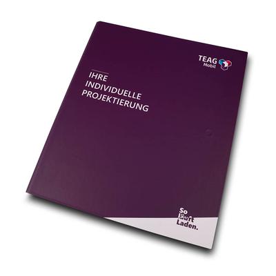 Hardcover Fächermappe Projektierung TEAG