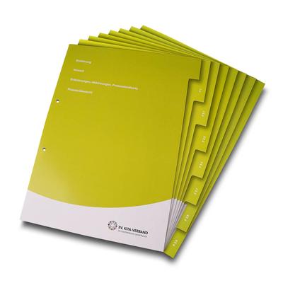 Register 08-fach A4 QM-Ordner